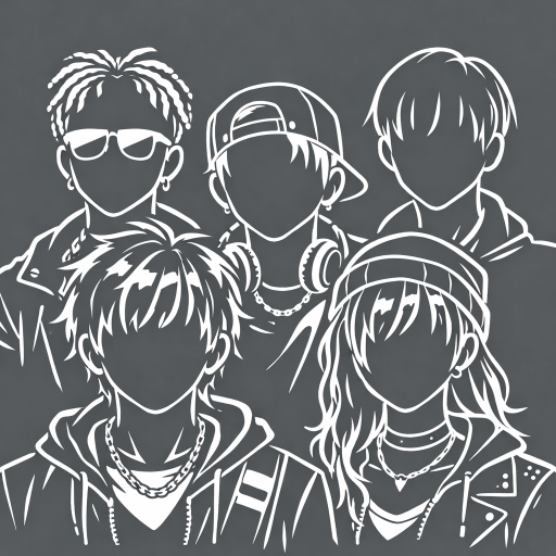 Beş kişilik sanatçı grubu